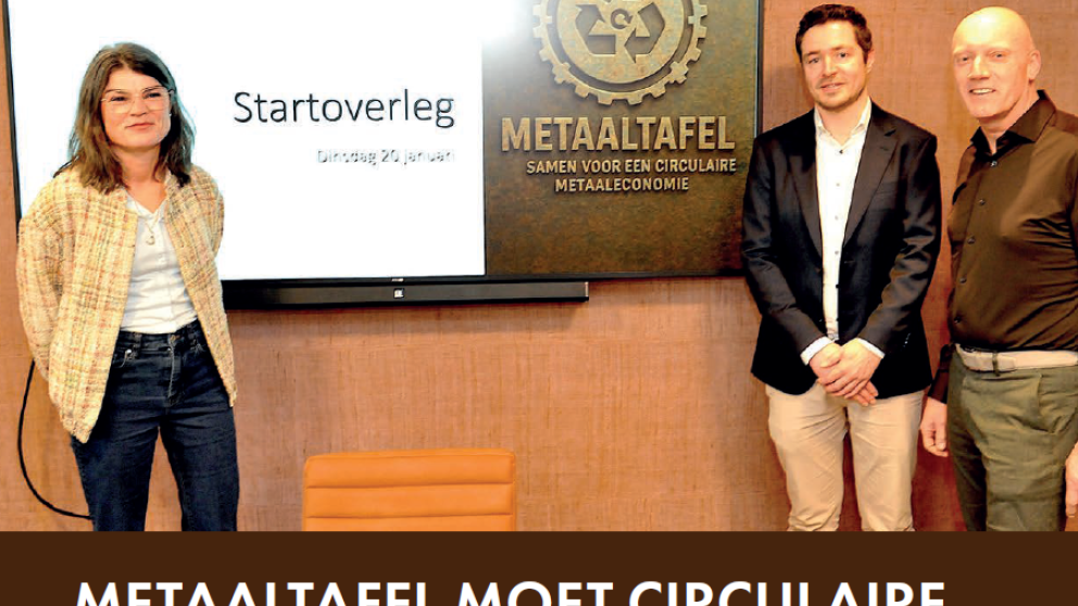 Willeke, Lennert, Piet startoverleg Metaaltafel