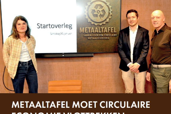 Willeke, Lennert, Piet startoverleg Metaaltafel